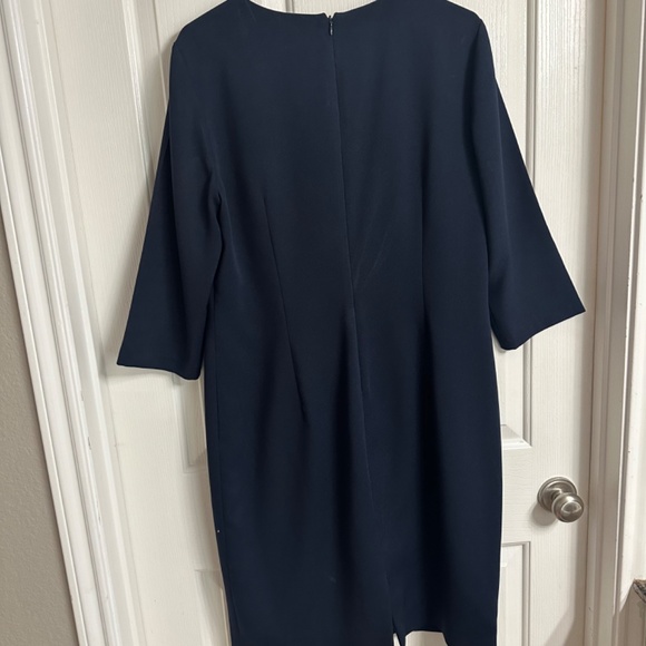 Antonio Melani Navy sheath dress size 14 Dillards - Picture 2 of 3